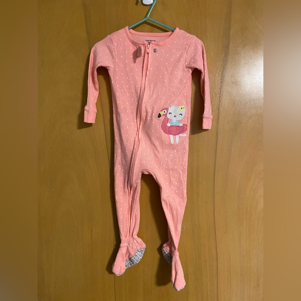 Four- 18 month footed, zipper sleep and play pajamas
